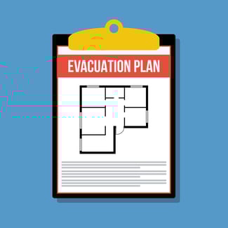 a building evacuation plan