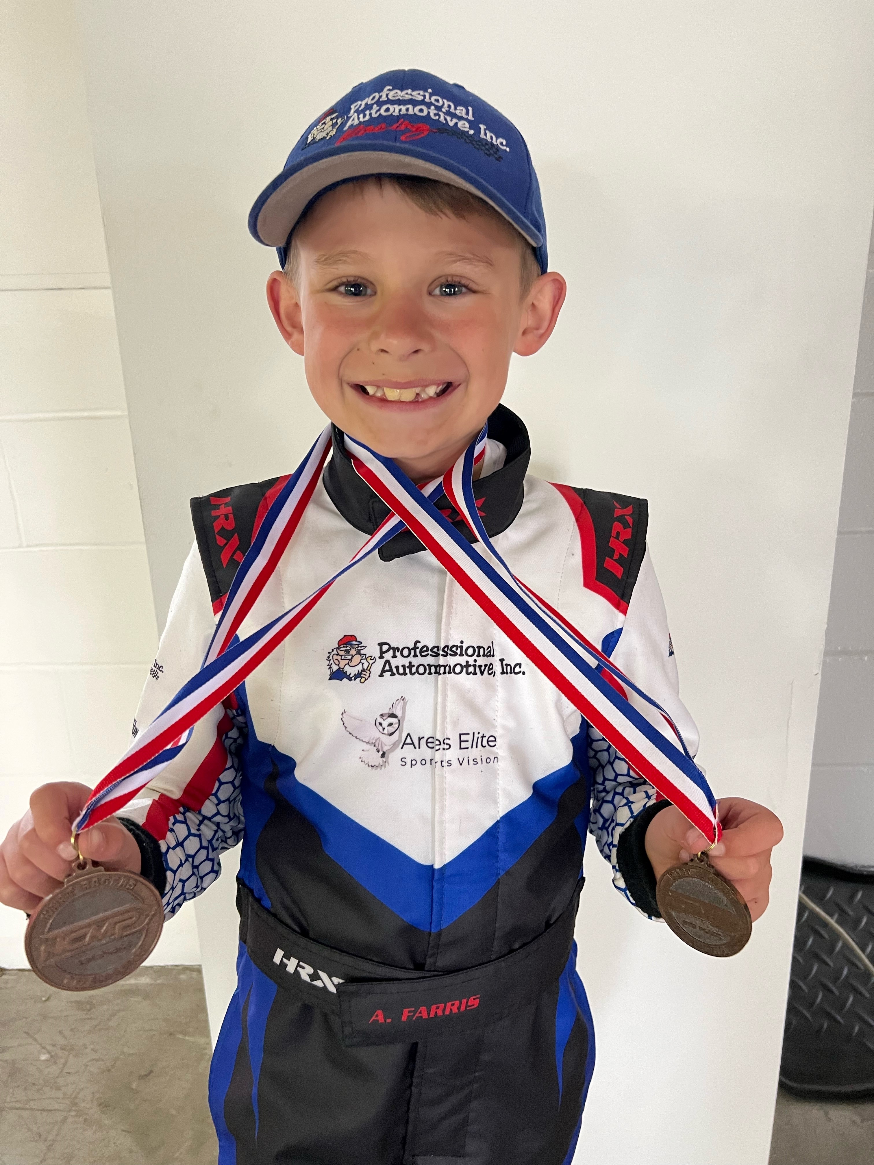 Kart driver Asher Farris